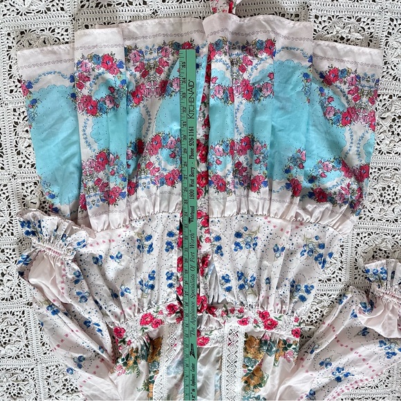 Zimmermann Dress Women Clover Patched Wrap Mini Floral Boho cottage core - Picture 12 of 13